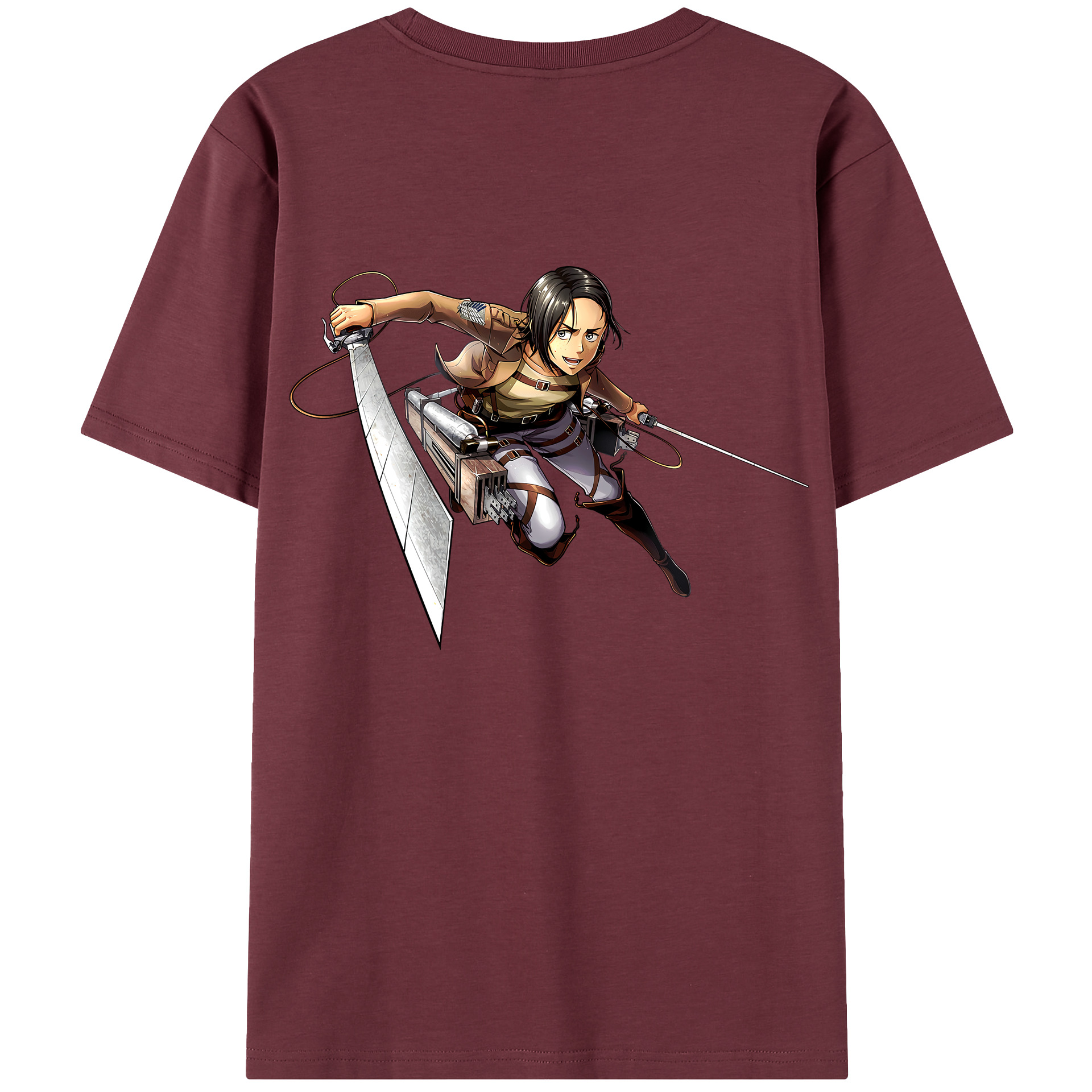 （画像用） 進撃の巨人 Attack on Titan 綿100％半袖Tシャツ（背面プリント）